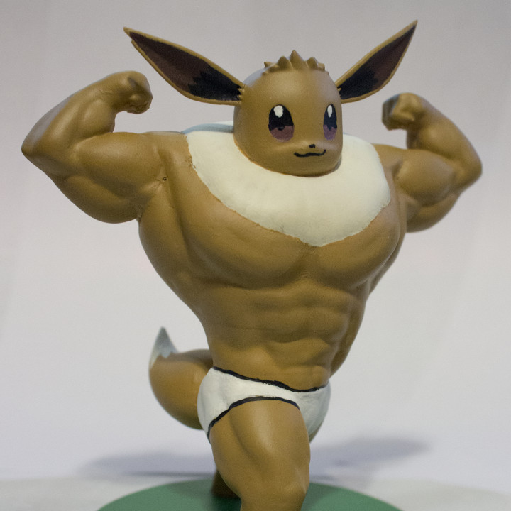 Eevee, statuina muscolosa da collezione